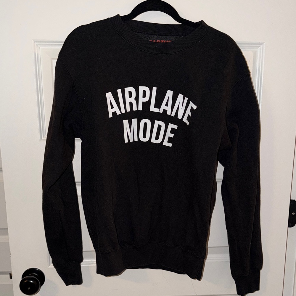 REVOLVE Black 'Airplane Mode' Crewneck Sweater